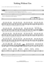 Nothing Without You 10cm (십센치) Full Drum Transcription / Drum Sheet Music COPYDRUM