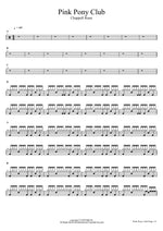 Pink Pony Club Chappell Roan Full Drum Transcription / Drum Sheet Music COPYDRUM