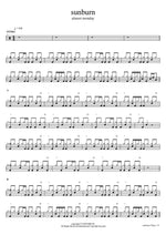 Sunburn Almost Monday Full Drum Transcription / Drum Sheet Music COPYDRUM