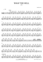 What the Hell - Jxdn drum sheet music