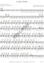 Lucky Strike Maroon 5 Full Drum Transcription / Drum Sheet Music COPYDRUM