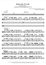 Bring Me to Life Evanescence Full Drum Transcription / Drum Sheet Music Realsongbook
