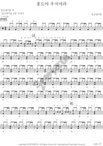 Hongdo, Don’t Cry (홍도야 우지마라) Wild Cats (들고양이들) Full Drum Transcription / Drum Sheet Music COPYDRUM