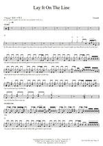 Lay It on the Line Triumph Full Drum Transcription / Drum Sheet Music COPYDRUM