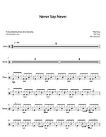 Never Say Never The Fray Full Drum Transcription / Drum Sheet Music Jaslow Drum Sheets