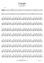 Fortnight (feat. Post Malone) Taylor Swift Full Drum Transcription / Drum Sheet Music COPYDRUM
