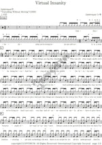 Virtual Insanity Jamiroquai Full Drum Transcription / Drum Sheet Music COPYDRUM
