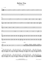 Before You Benson Boone Full Drum Transcription / Drum Sheet Music COPYDRUM