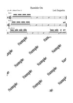 Ramble On Led Zeppelin Full Drum Transcription / Drum Sheet Music KiwiDrums