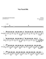 You Found Me The Fray Full Drum Transcription / Drum Sheet Music Jaslow Drum Sheets