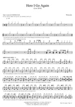 Here I Go Again (Live 2018) Whitesnake Full Drum Transcription / Drum Sheet Music COPYDRUM