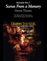 Dream Theater: Metropolis Pt. 2: Scenes from a Memory (Complete Album Drum Transcriptions) by Jaslow Drum Sheets