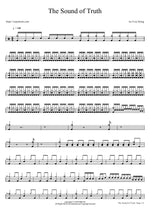 The Sound of Truth As I Lay Dying Full Drum Transcription / Drum Sheet Music COPYDRUM
