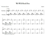 We Will Rock You Queen Full Drum Transcription / Drum Sheet Music Franki Bio