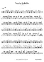 Dancing in Dallas Johnny Stimson Full Drum Transcription / Drum Sheet Music COPYDRUM