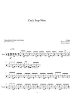 Can't Stop Now Keane Full Drum Transcription / Drum Sheet Music Jaslow Drum Sheets