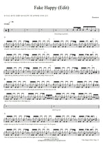 Fake Happy (Edit) Paramore Full Drum Transcription / Drum Sheet Music COPYDRUM