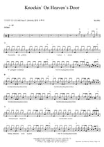 Knockin On Heavens Door KLANG Full Drum Transcription / Drum Sheet Music COPYDRUM