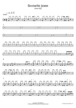 Favourite Jeans Moon Tang Full Drum Transcription / Drum Sheet Music COPYDRUM