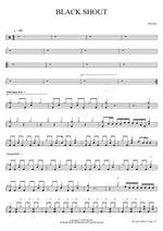 BLACK SHOUT Roselia Full Drum Transcription / Drum Sheet Music COPYDRUM