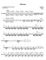 Infection Elvenking Full Drum Transcription / Drum Sheet Music Jaslow Drum Sheets