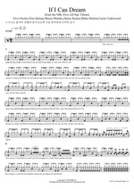 If I Can Dream (from the NBC Elvis All Star Tribute) Elvis Presley Full Drum Transcription / Drum Sheet Music COPYDRUM