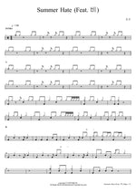 Summer Hate (Feat. Rain) (Summer Hate (Feat. 비)) ZICO (지코) Full Drum Transcription / Drum Sheet Music COPYDRUM