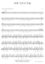 Yesterday and Today (어제 그리고 오늘) Suni (수니) Full Drum Transcription / Drum Sheet Music COPYDRUM