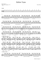Hollow Years Dream Theate Full Drum Transcription / Drum Sheet Music COPYDRUM