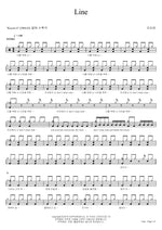 Line Koyote (코요태) Full Drum Transcription / Drum Sheet Music COPYDRUM