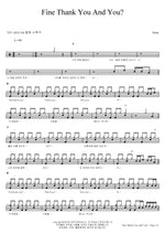 Fine Thank You and You 10cm (십센치) Full Drum Transcription / Drum Sheet Music COPYDRUM