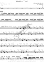 Gadd a Tee Trio Töykeät Full Drum Transcription / Drum Sheet Music COPYDRUM