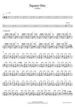 Square One Coldplay Full Drum Transcription / Drum Sheet Music COPYDRUM