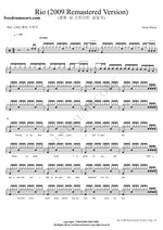 Rio Duran Duran Full Drum Transcription / Drum Sheet Music COPYDRUM