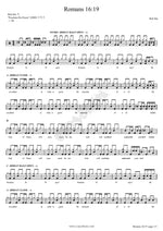 Romans 16:19 (Live) Bob Fitts Full Drum Transcription / Drum Sheet Music COPYDRUM