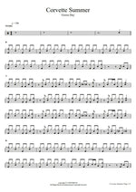 Corvette Summer Green Day Full Drum Transcription / Drum Sheet Music COPYDRUM