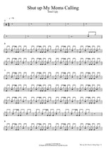 Shut up My Moms Calling Hotel Ugly Full Drum Transcription / Drum Sheet Music COPYDRUM