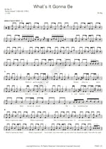 What's It Gonna Be Mr. Big Full Drum Transcription / Drum Sheet Music COPYDRUM