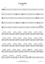 Cassandra ABBA Full Drum Transcription / Drum Sheet Music COPYDRUM
