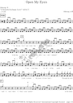 Open My Eyes Hillsong (힐송) Full Drum Transcription / Drum Sheet Music COPYDRUM