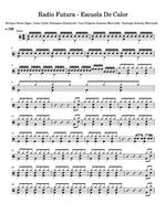 Escuela de Calor Radio Futura Full Drum Transcription / Drum Sheet Music Carlos Dias Aidos
