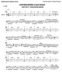 Take the 'A' Train - Clifford Brown & Max Roach - Selection Drum Transcription / Drum Sheet Music - FrancisDrummingBlog.com