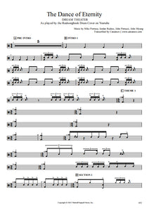 The Dance of Eternity - Dream Theater - Full Drum Transcription / Drum Sheet Music - Realsongbook