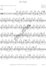 It's You Park Hyo Shin (박효신) Full Drum Transcription / Drum Sheet Music COPYDRUM