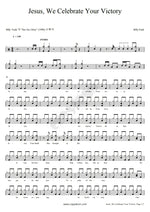 Jesus, We Celebrate Your Victory Billy Funk Full Drum Transcription / Drum Sheet Music COPYDRUM