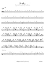 Reality Vladimir Cosma, Richard Sanderson Full Drum Transcription / Drum Sheet Music COPYDRUM
