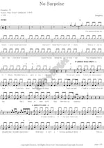 No Surprise Daughtry Full Drum Transcription / Drum Sheet Music COPYDRUM