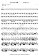 Living Next Door To Alice Smokie Full Drum Transcription / Drum Sheet Music COPYDRUM