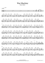 War Machine Bryan Adams Full Drum Transcription / Drum Sheet Music COPYDRUM