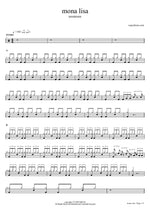 Mona Lisa - Mxmtoon drum sheet music